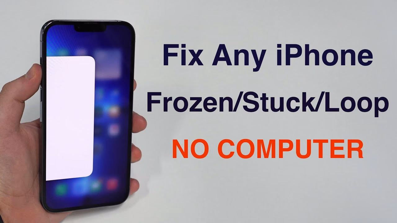 How do I fix a frozen screen on my iPhone?
