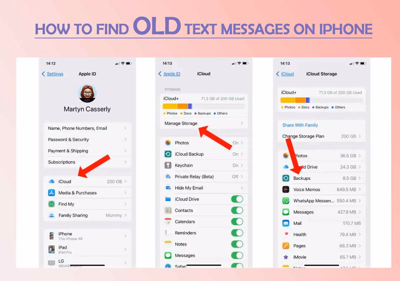 How to retrieve old text messages on iPhone?