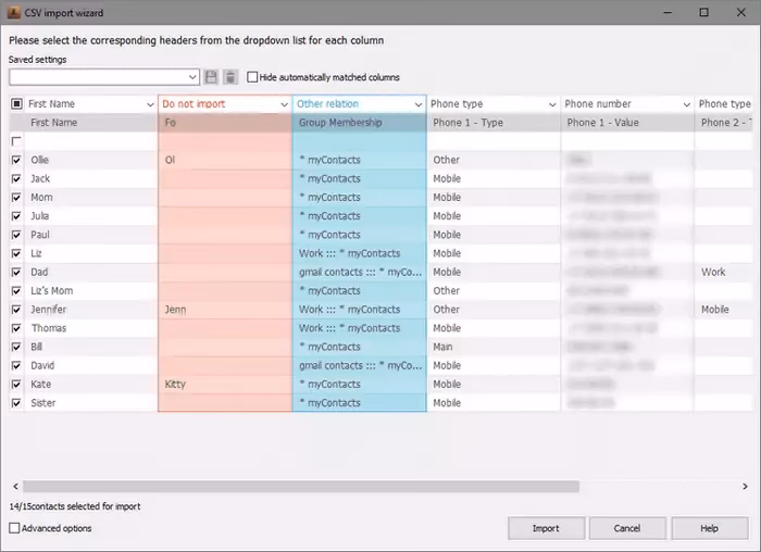 Can I import CSV contacts to iPhone?