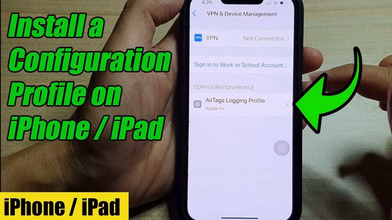 How do I install a profile?