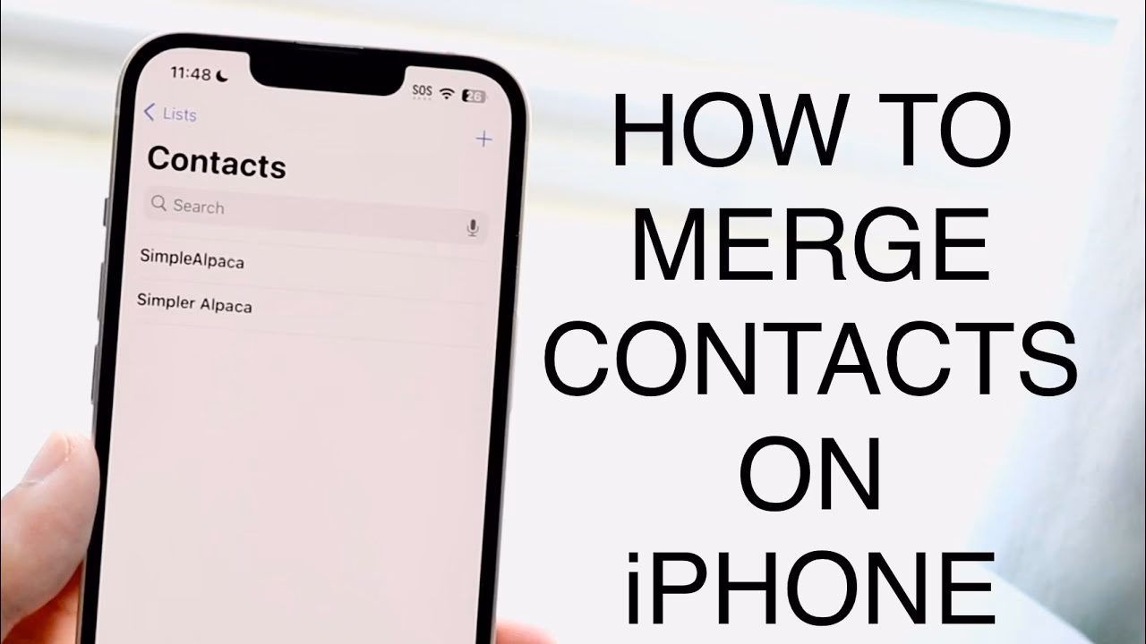 How do I merge contacts?