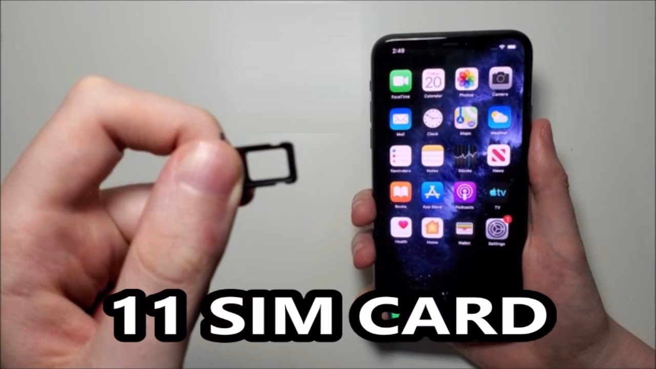 How to insert / remove a SIM card on iPhone 11 / 11 Pro?