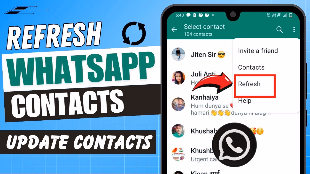 Why can't I view my WhatsApp contacts on my iPhone?