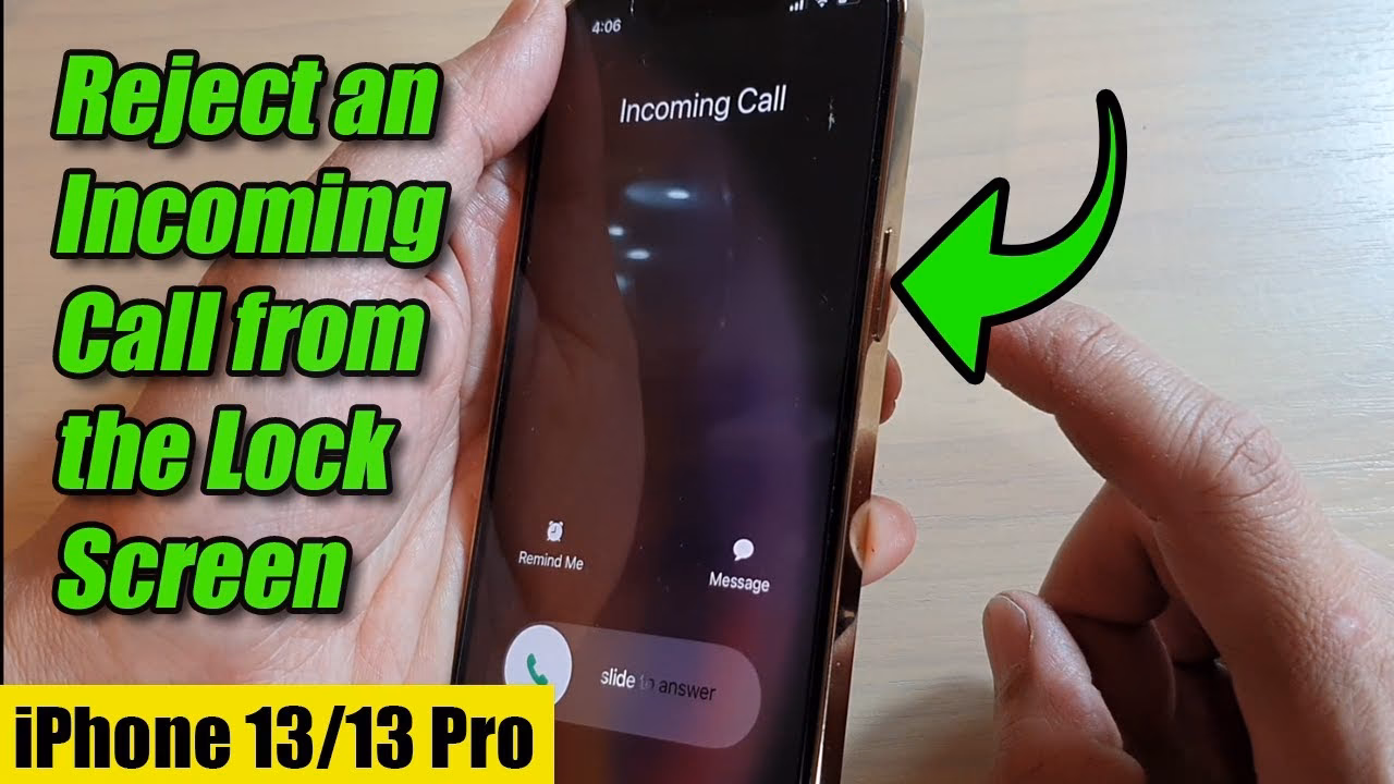 How do I decline an incoming call on my iPhone?