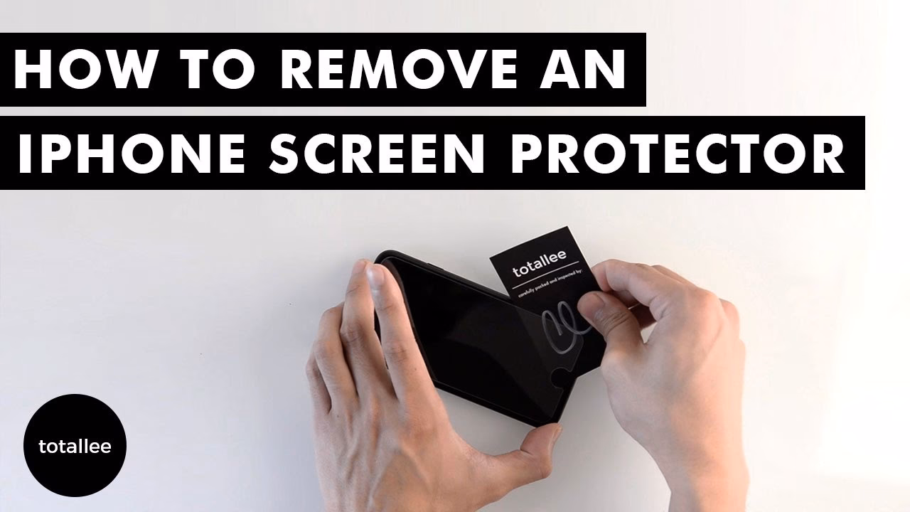 How do you remove a glass screen protector?