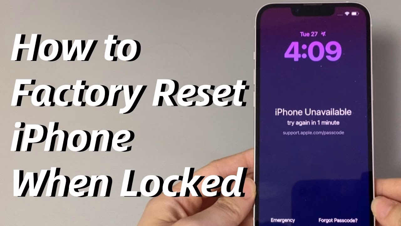 How do I Reset my iPhone If I'm in security lockout mode?