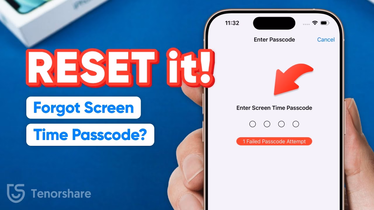 How to reset screen time passcode on iPhone?