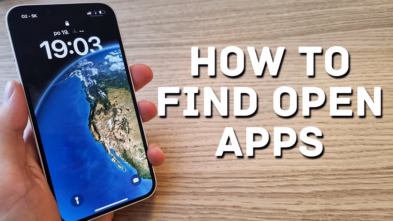 How to view open apps on iPhone 13?