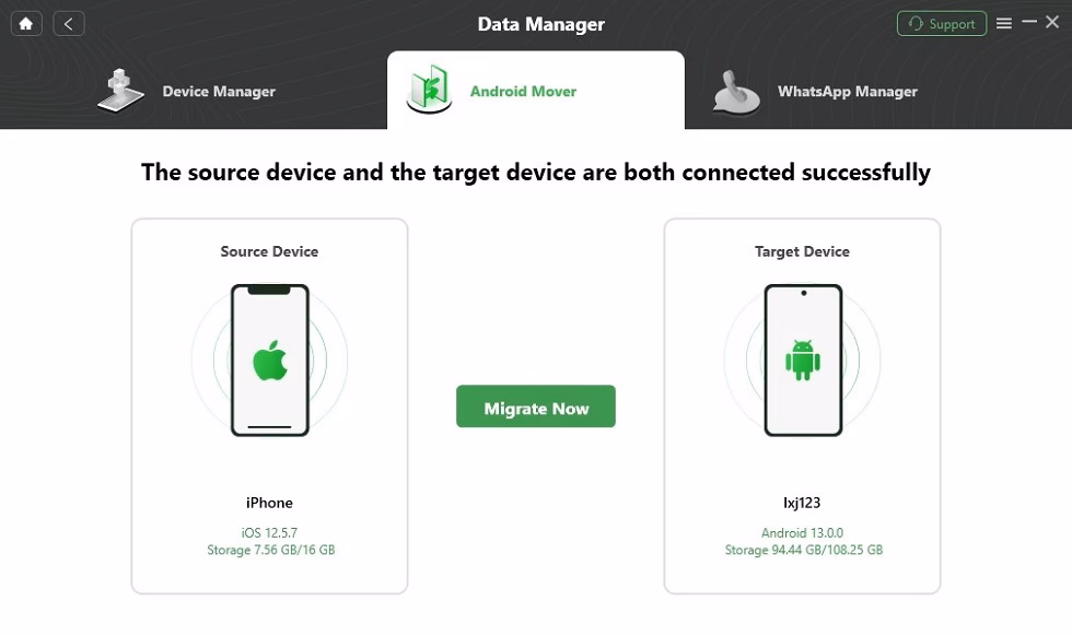 How to transfer photos from iPhone to Android without internet connection?