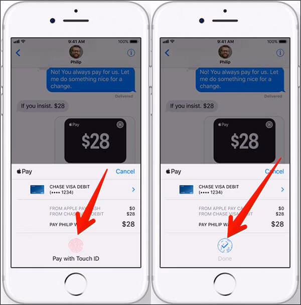 How do I send money to someone on my iPhone?