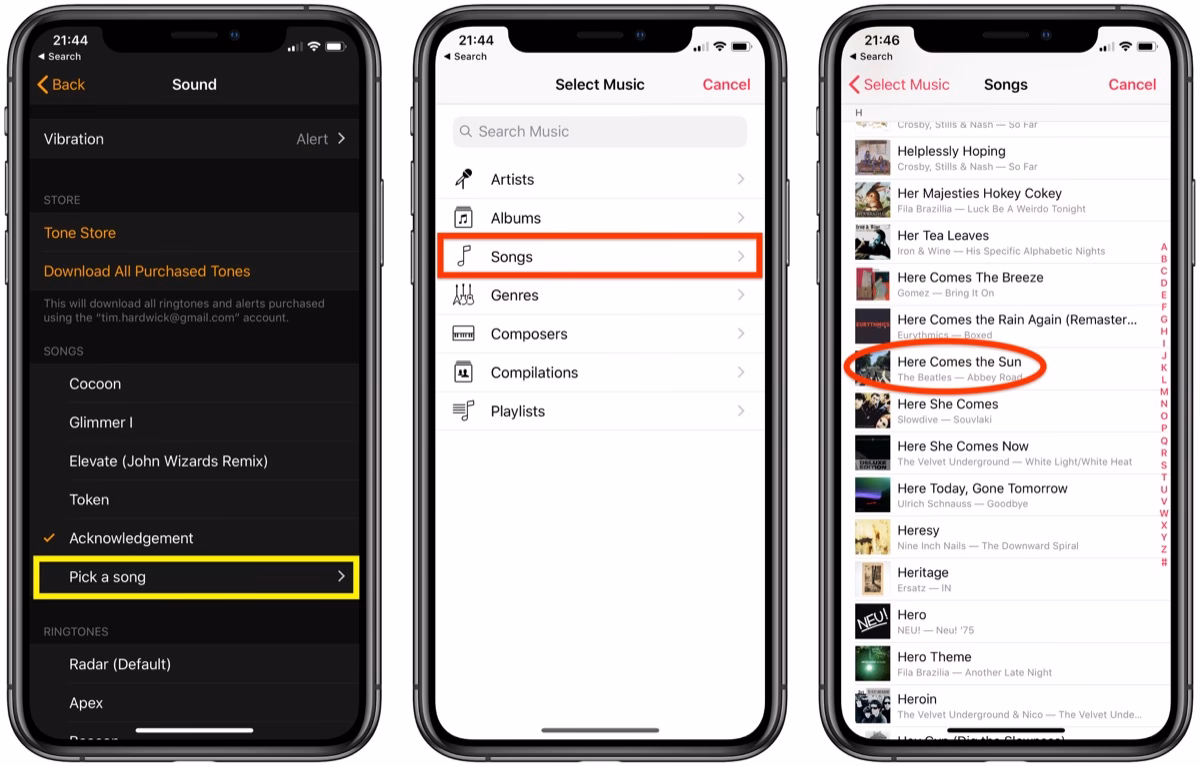 How do I add music to my alarm?