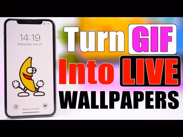 How do I make a GIF wallpaper?