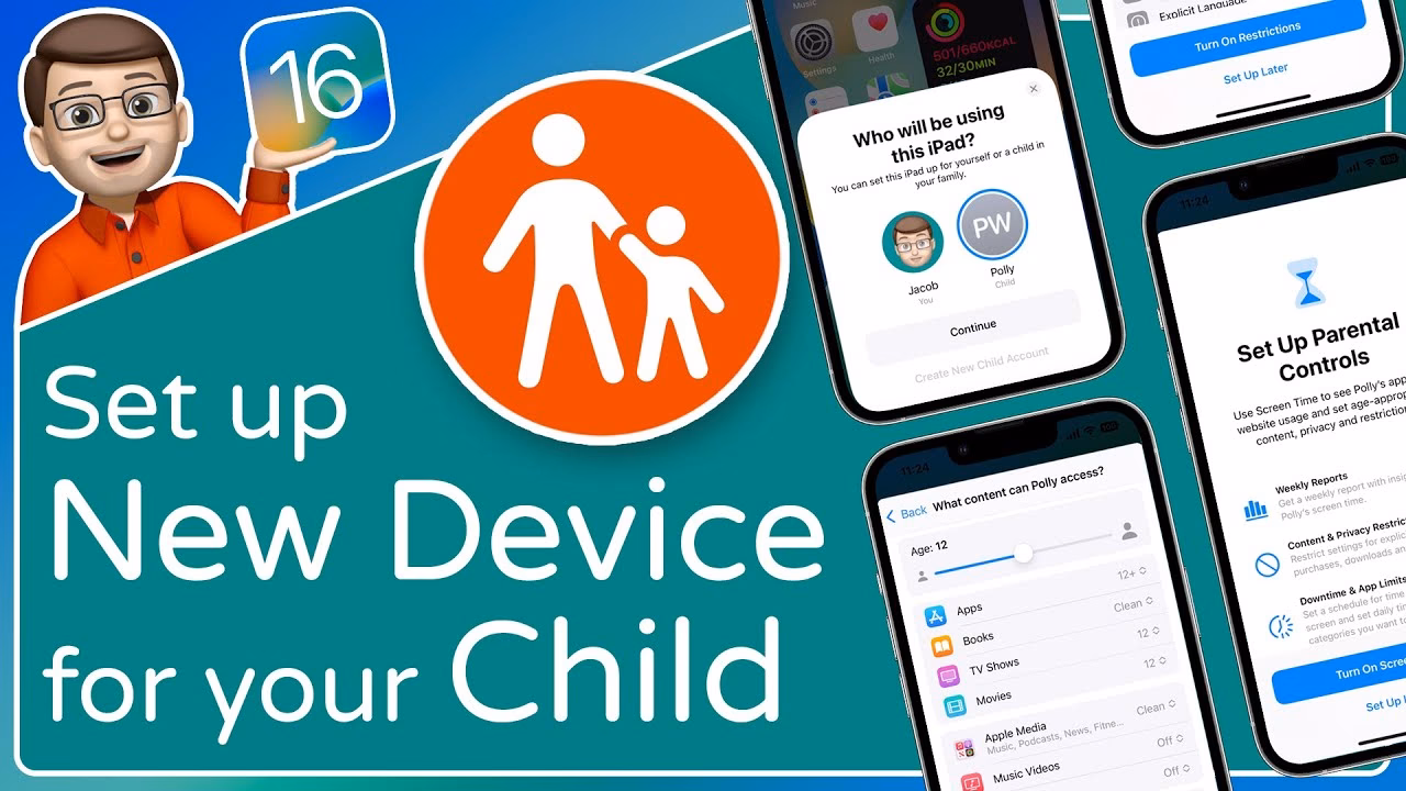 How do I set up my child's iPhone without a parent?