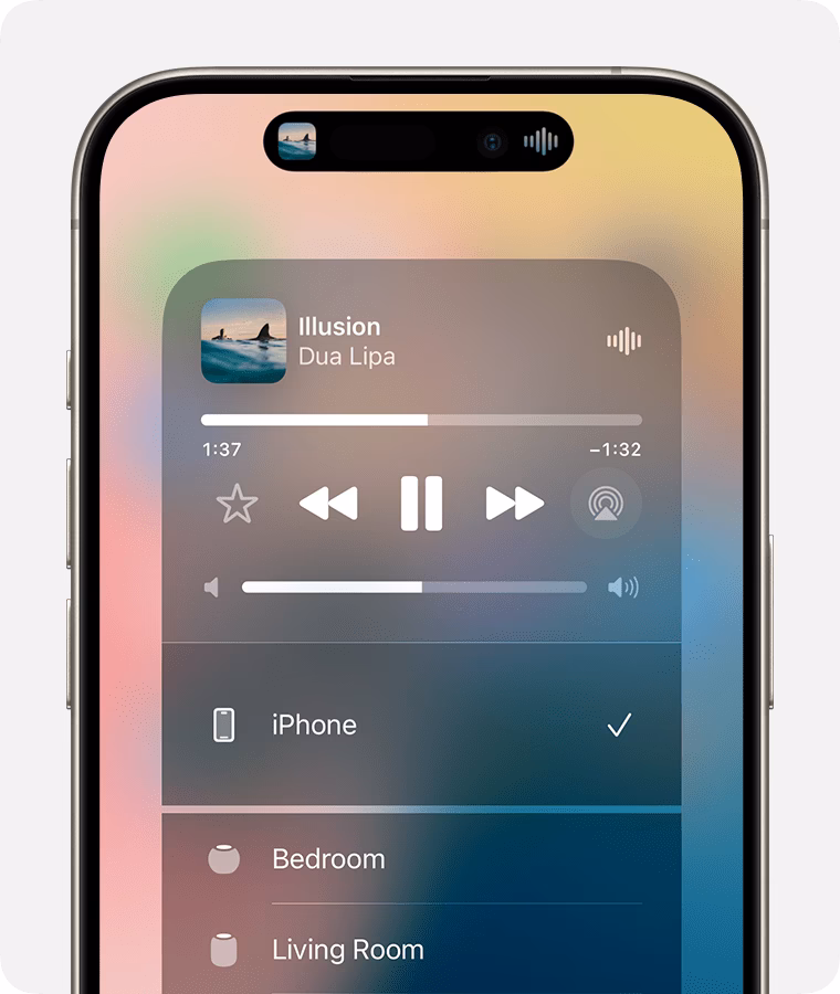 How do I listen to music on my iPhone?