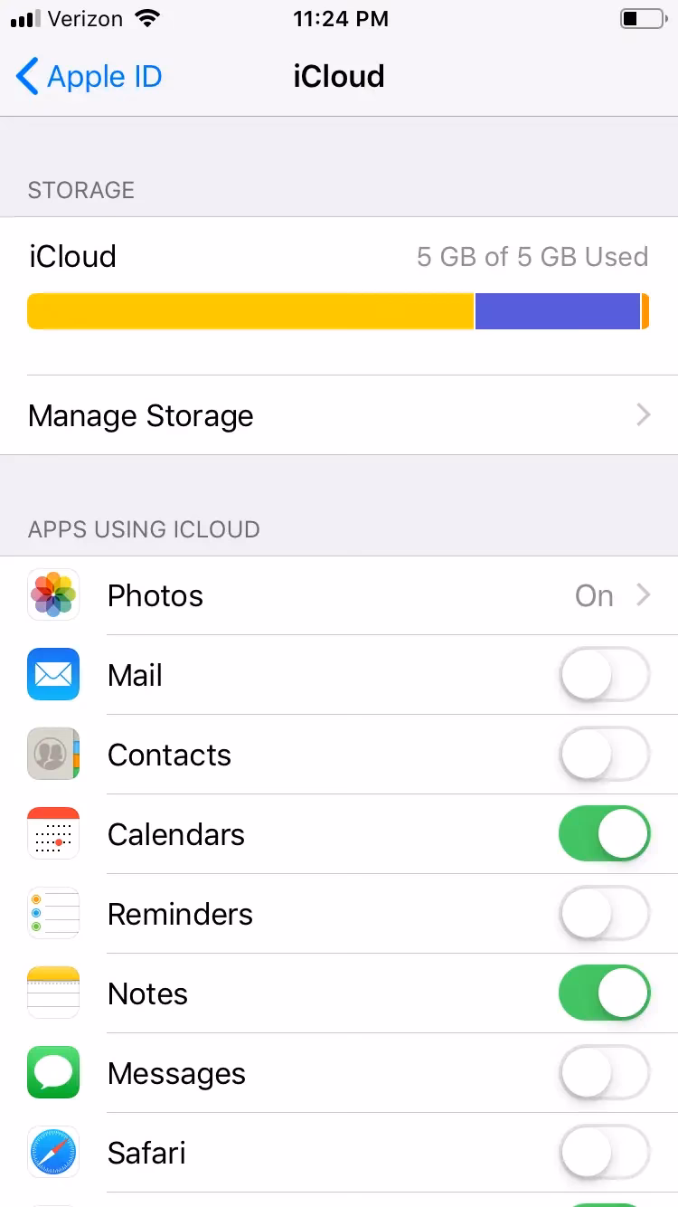 How do I enable iCloud calendars on my Mac?