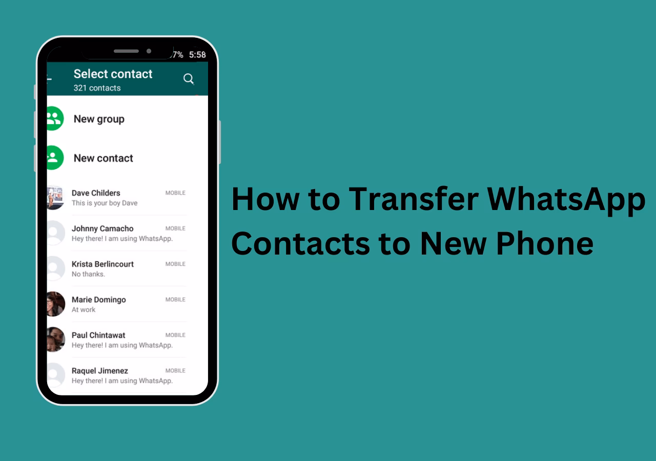 Can I transfer WhatsApp contacts from one phone to another?