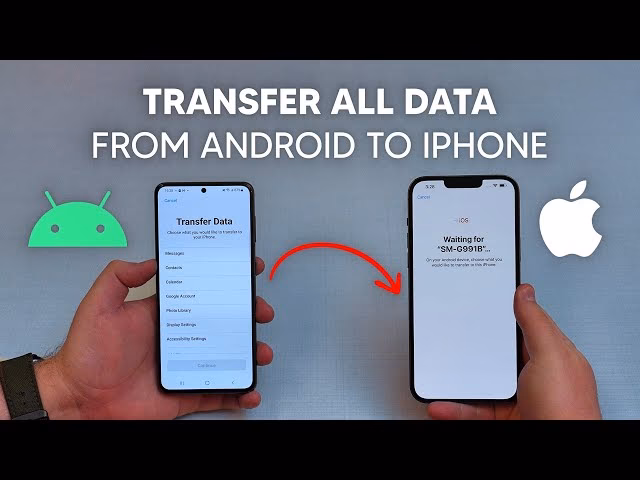 How do I transfer files from iPhone to Android?