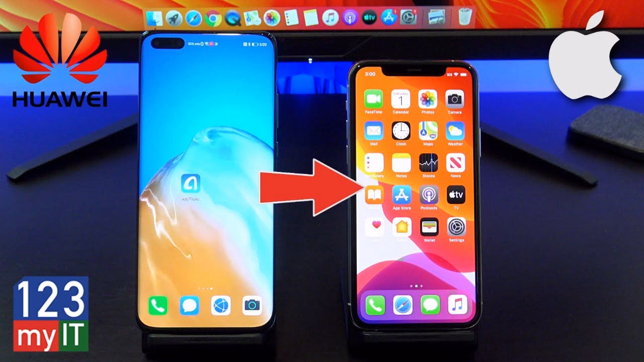 How to move data from Android to iOS on Huawei?