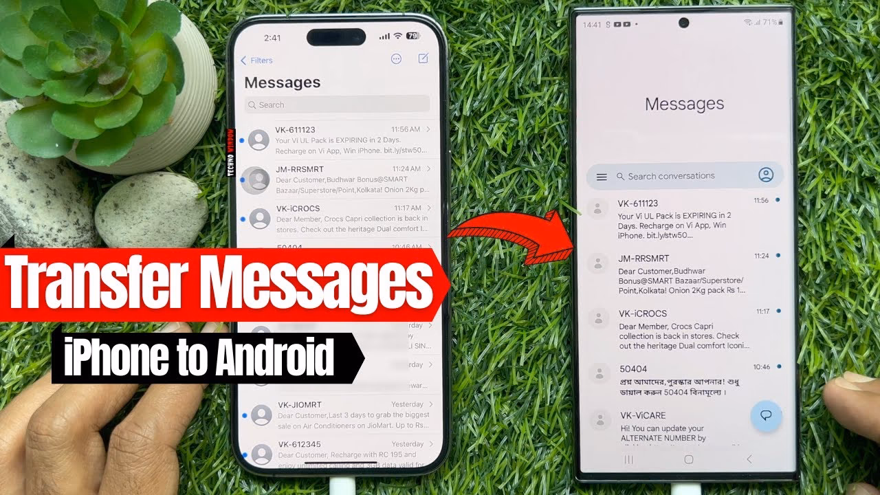 How to transfer messages from iPhone to Android?