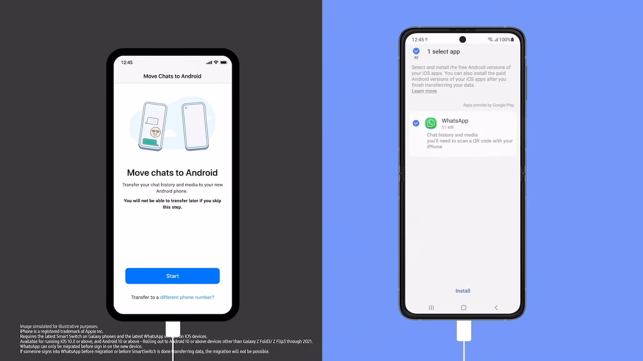 Can I transfer WhatsApp contacts from iPhone to Samsung?