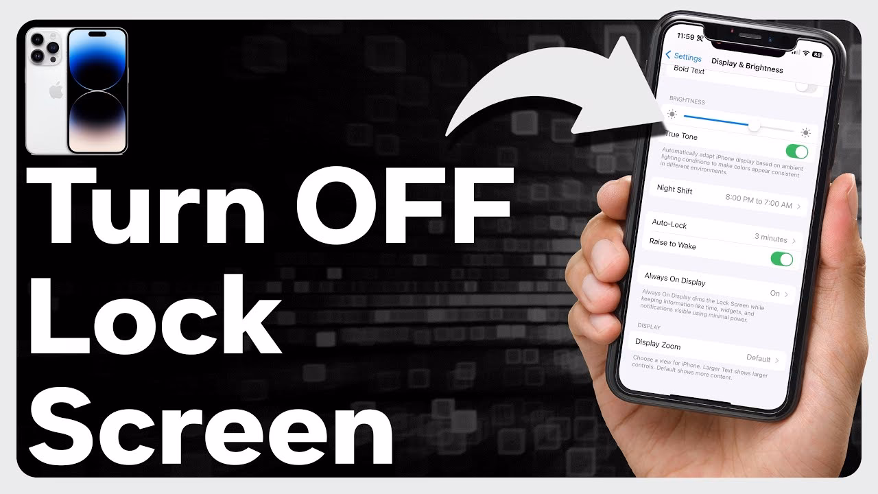 How do I Turn OFF Auto lock on my iPhone?