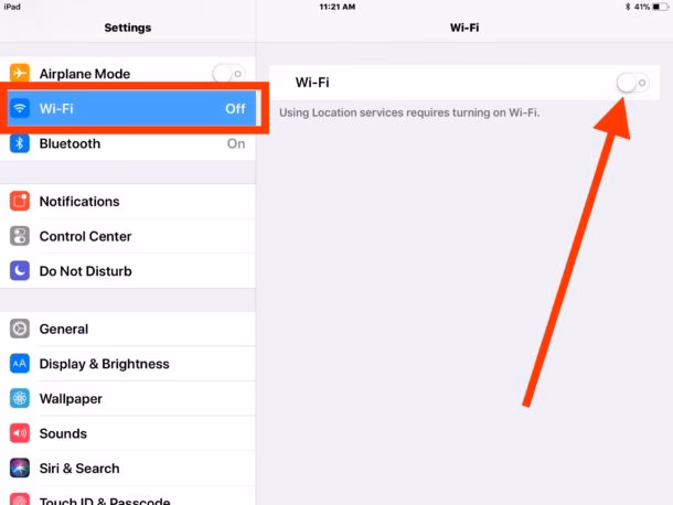 How to turn on Wi-Fi on iPhone 11?