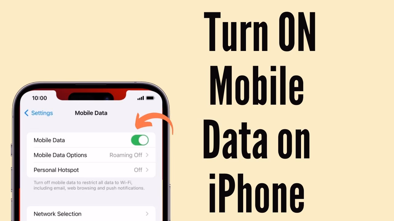 How do I use cellular data on my iPhone?