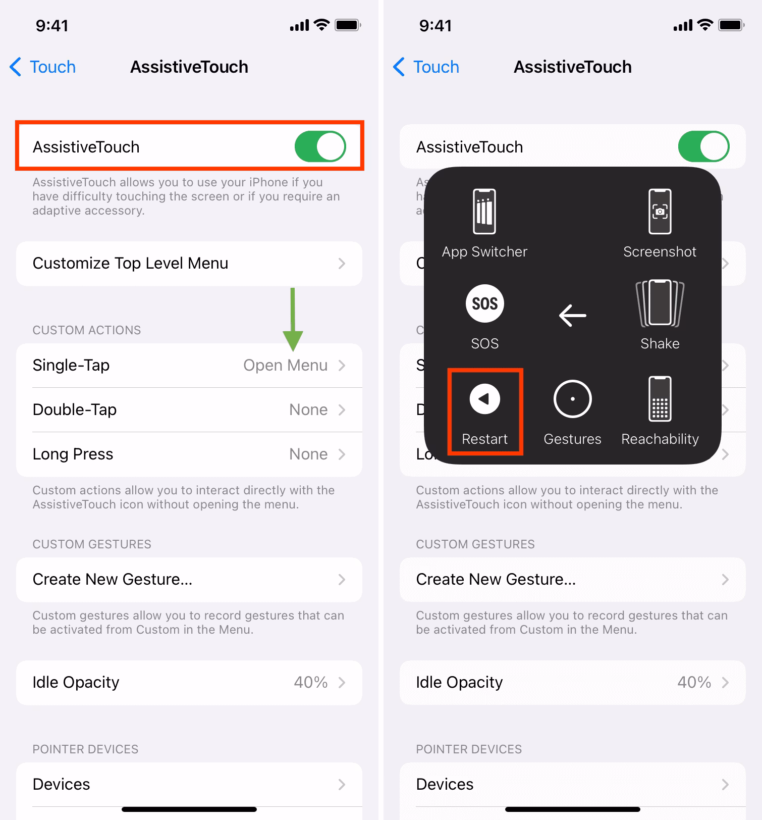 How do I Reset my iPhone without a power button?