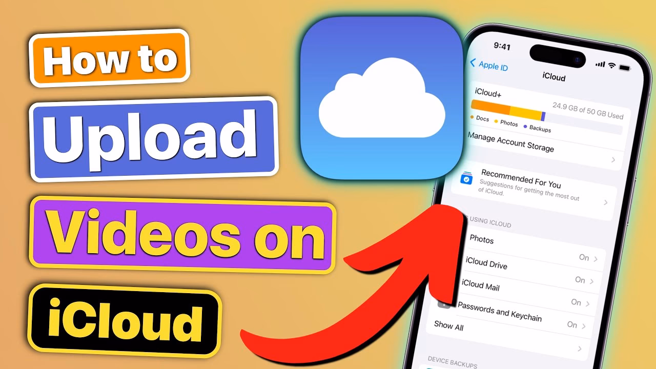 How do I get iCloud videos on my iPhone?
