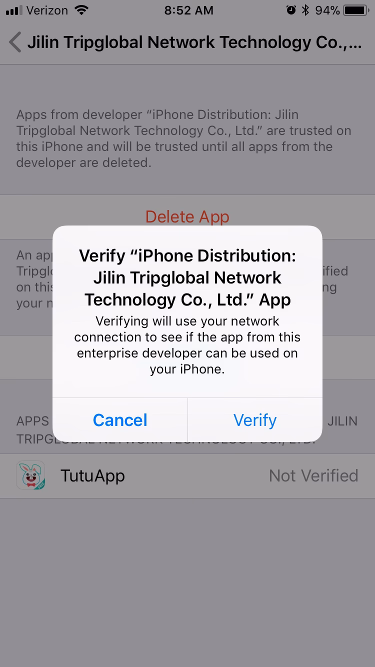 How do I verify a developer's information?