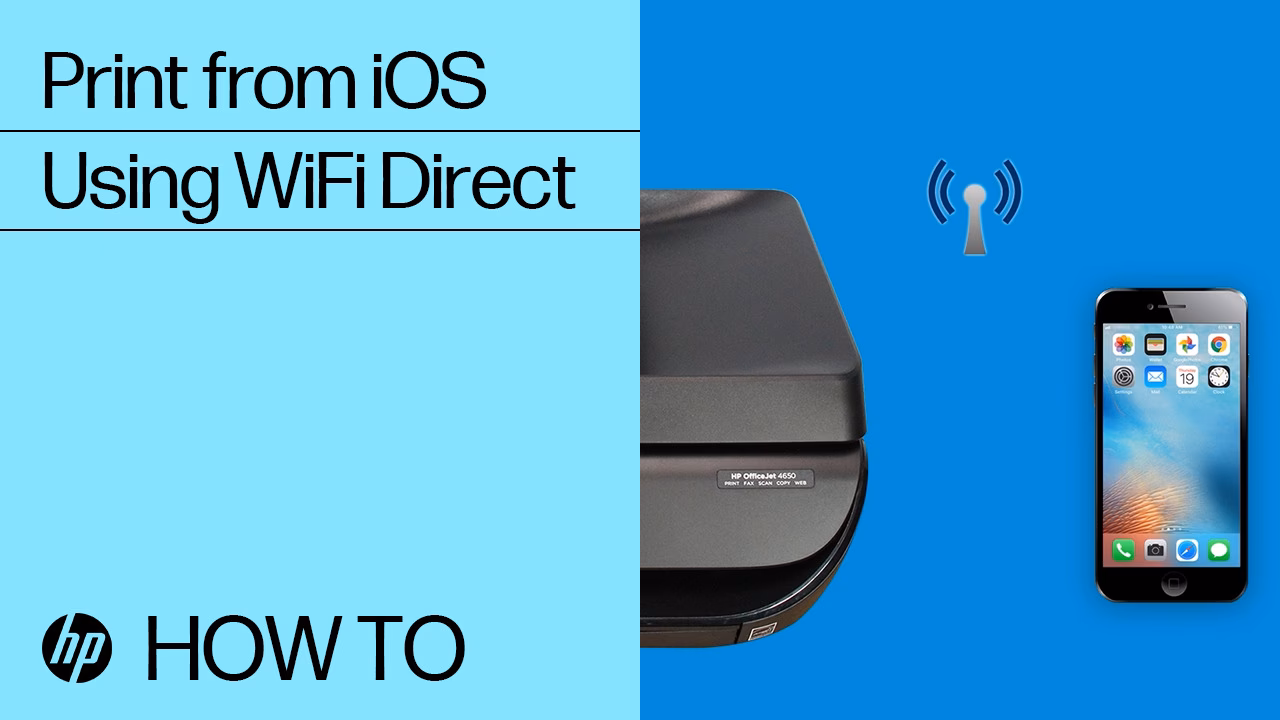 How to scan from HP printer to iPhone?