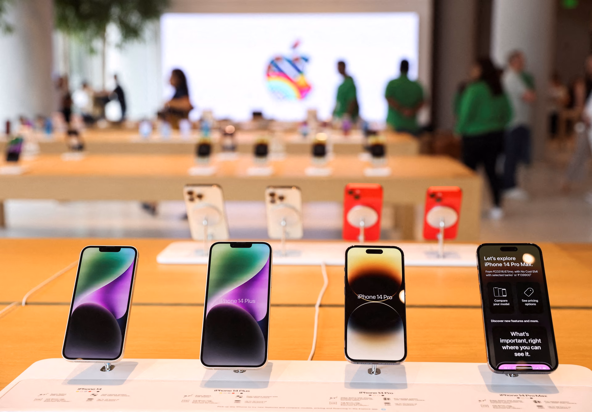 Why did iPhone sales decline in the first quarter of 2024?