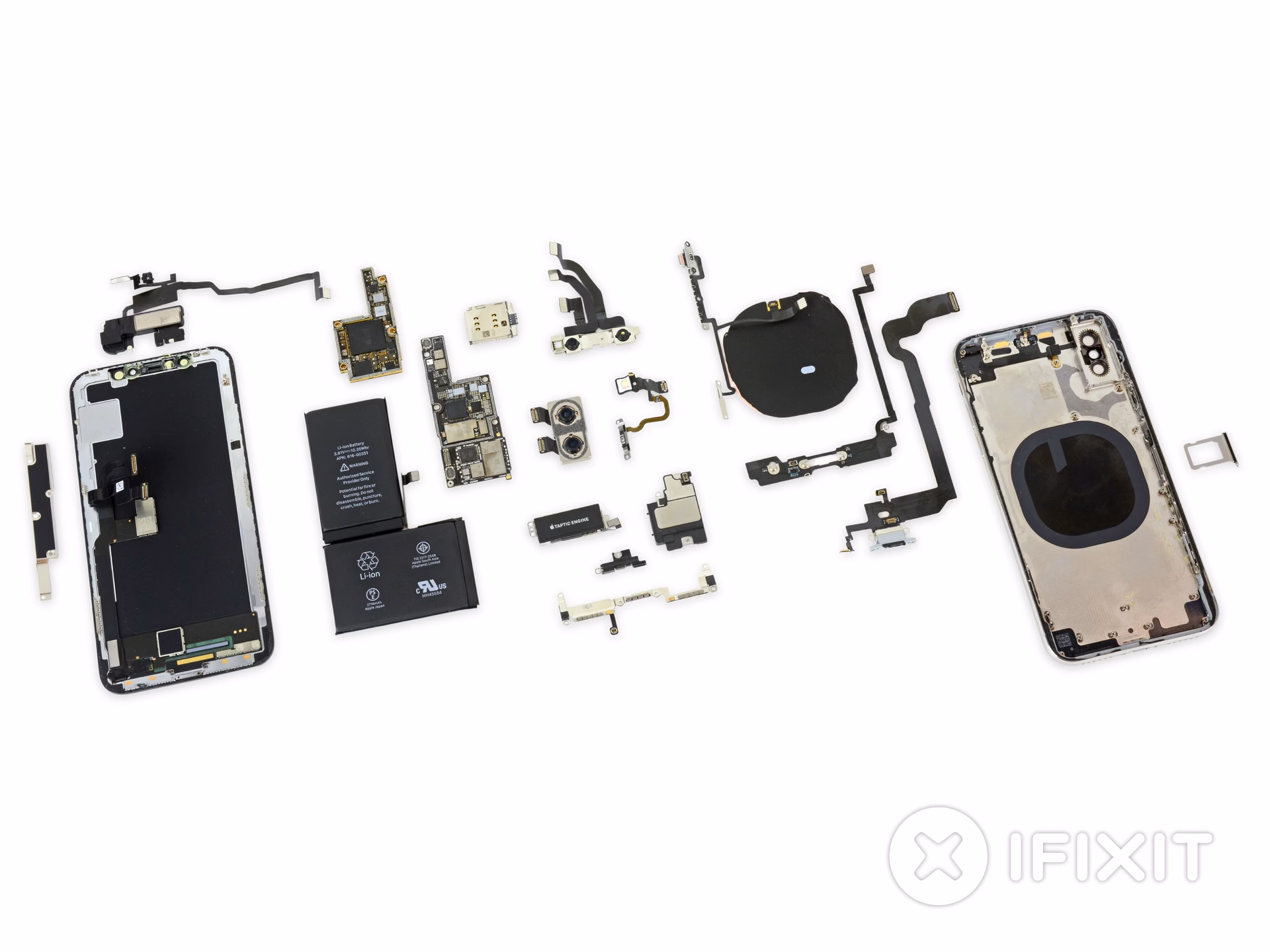 Does iPhone X have a stacked logic board?