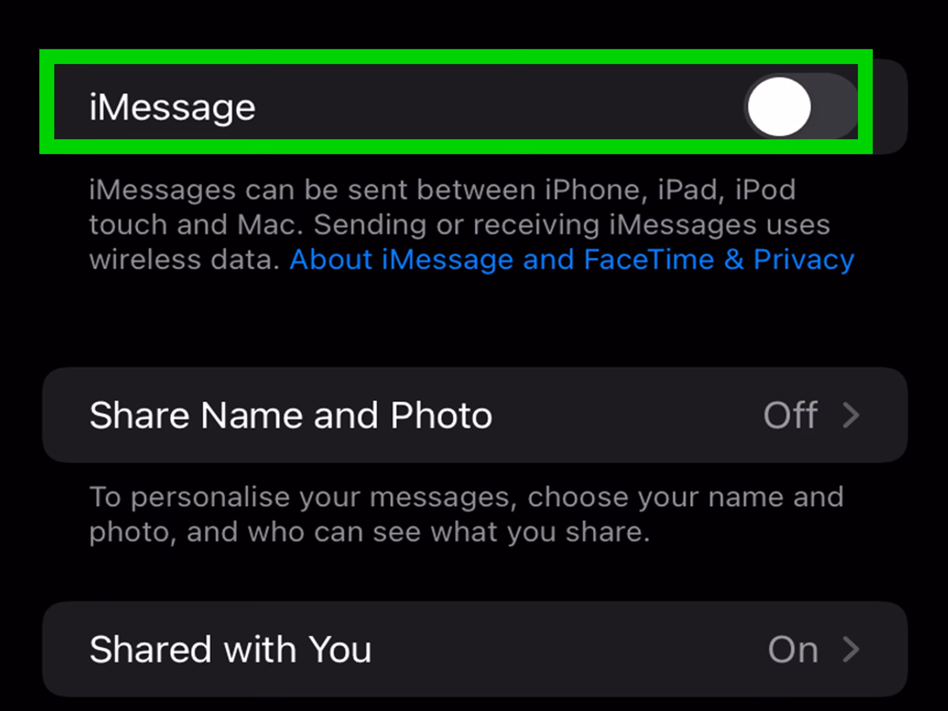 How do I get iMessage on my iPhone?
