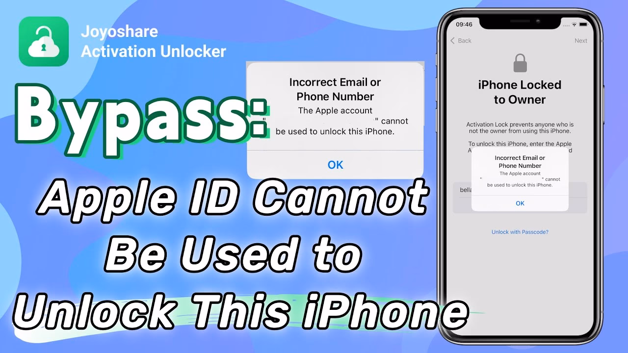 How to unlock iPhone if Apple ID cannot be used?