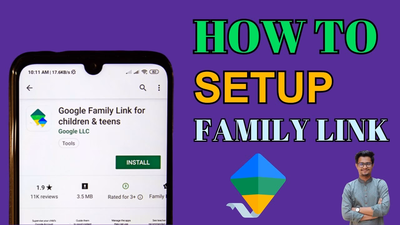 How do I set up a family library on my iPhone?