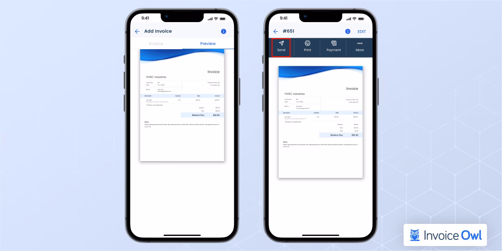 Is there a free invoice maker app for iPhone?