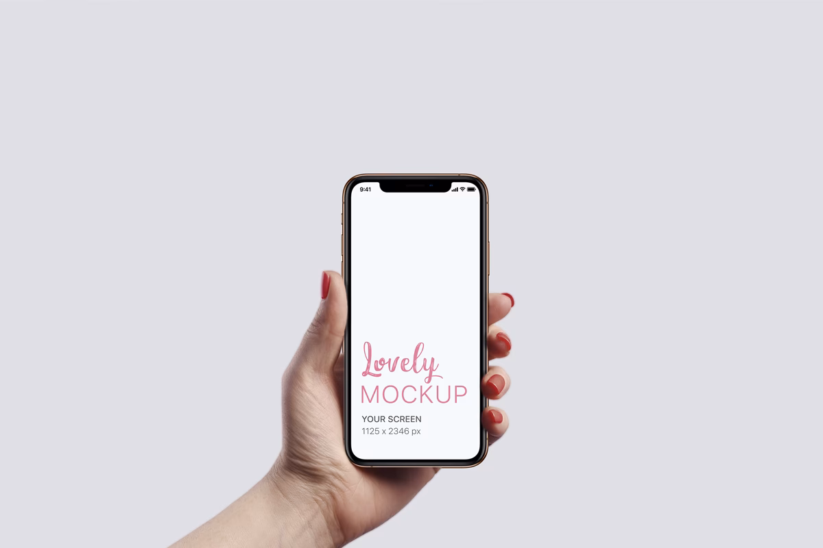 How to create iPhone X design mockup?