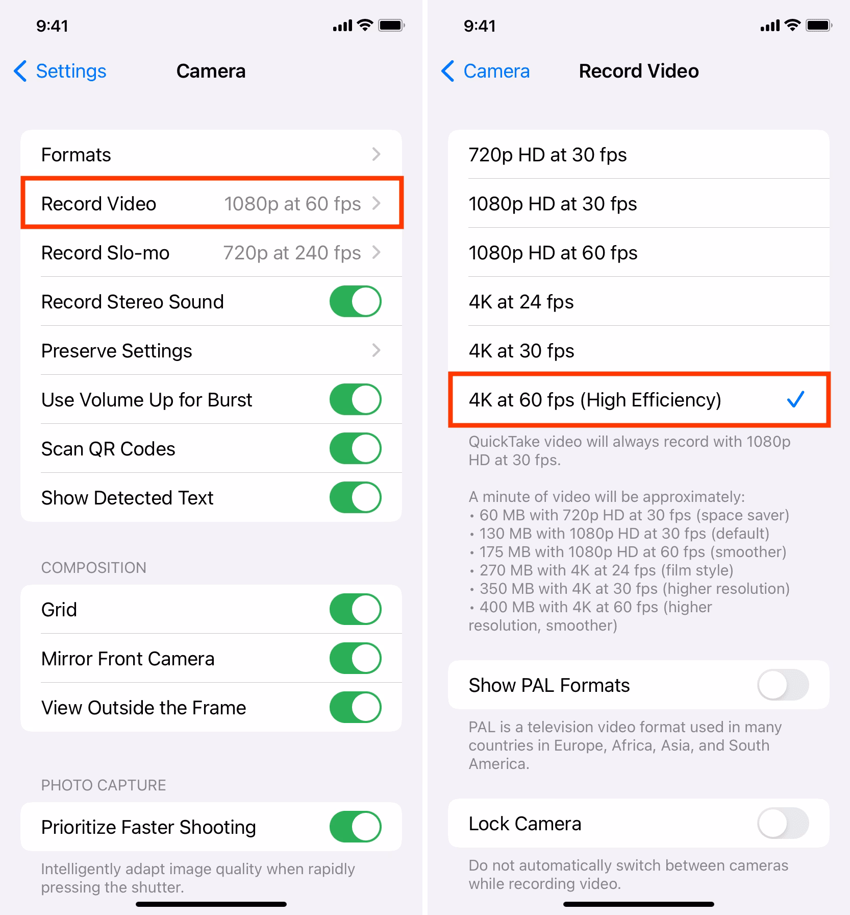 Can iPhone 11 record 4K UHD at 60fps?