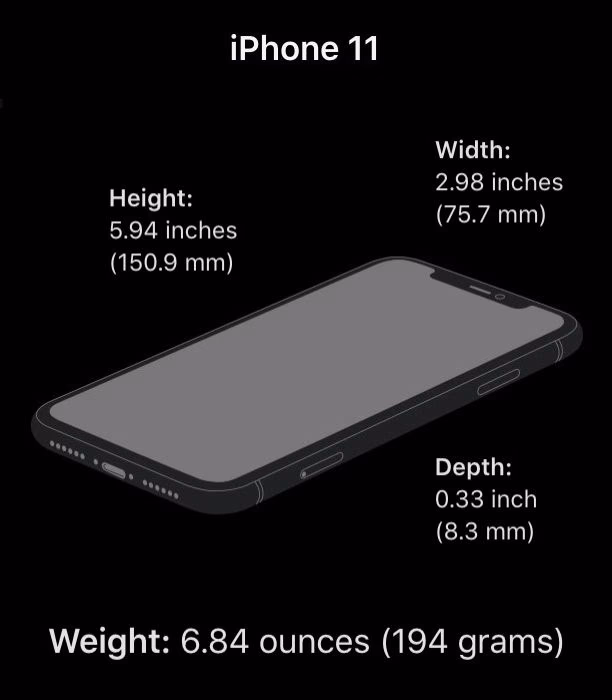 What are the specs of the iPhone 11?