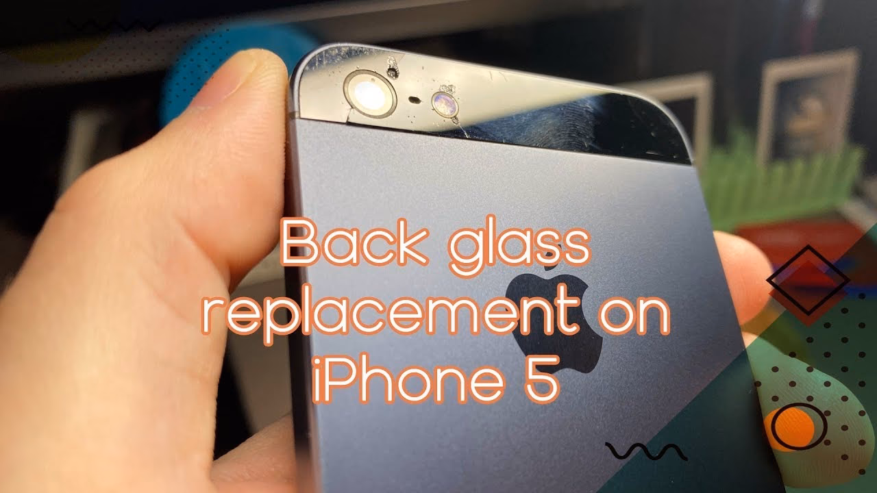 How do I replace the back glass on my iPhone 5?