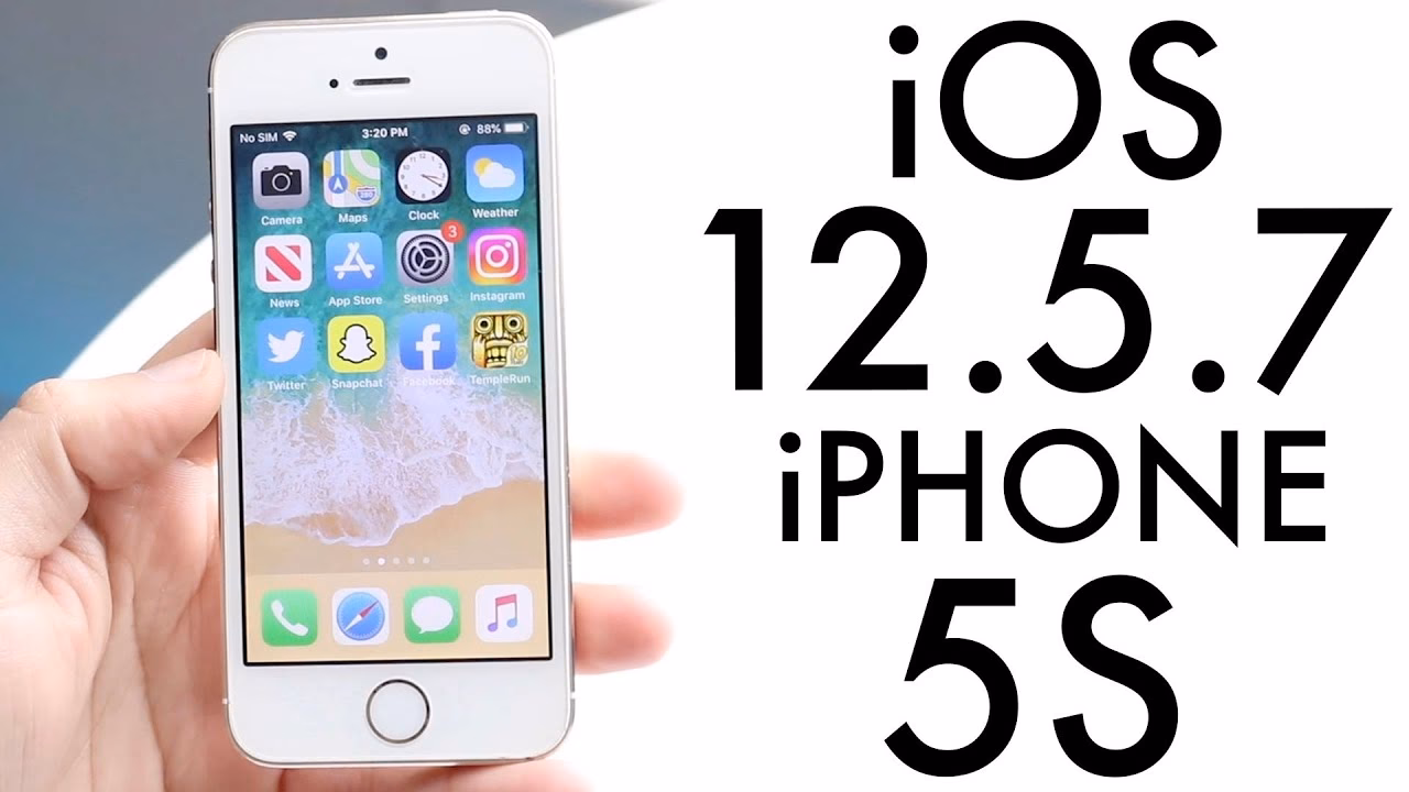 Does iPhone 5S have a security update?