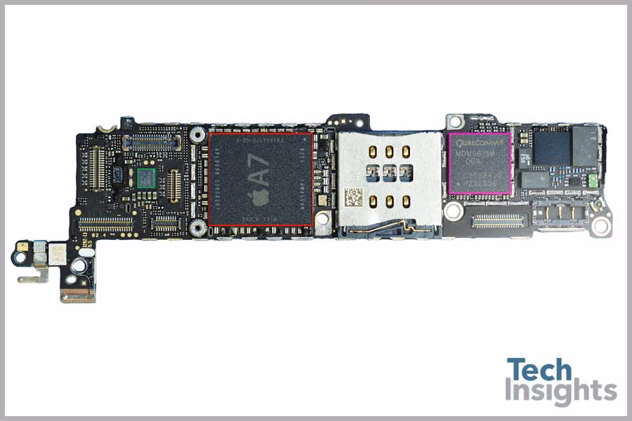 How many NAND chips does the iPhone 5S have?