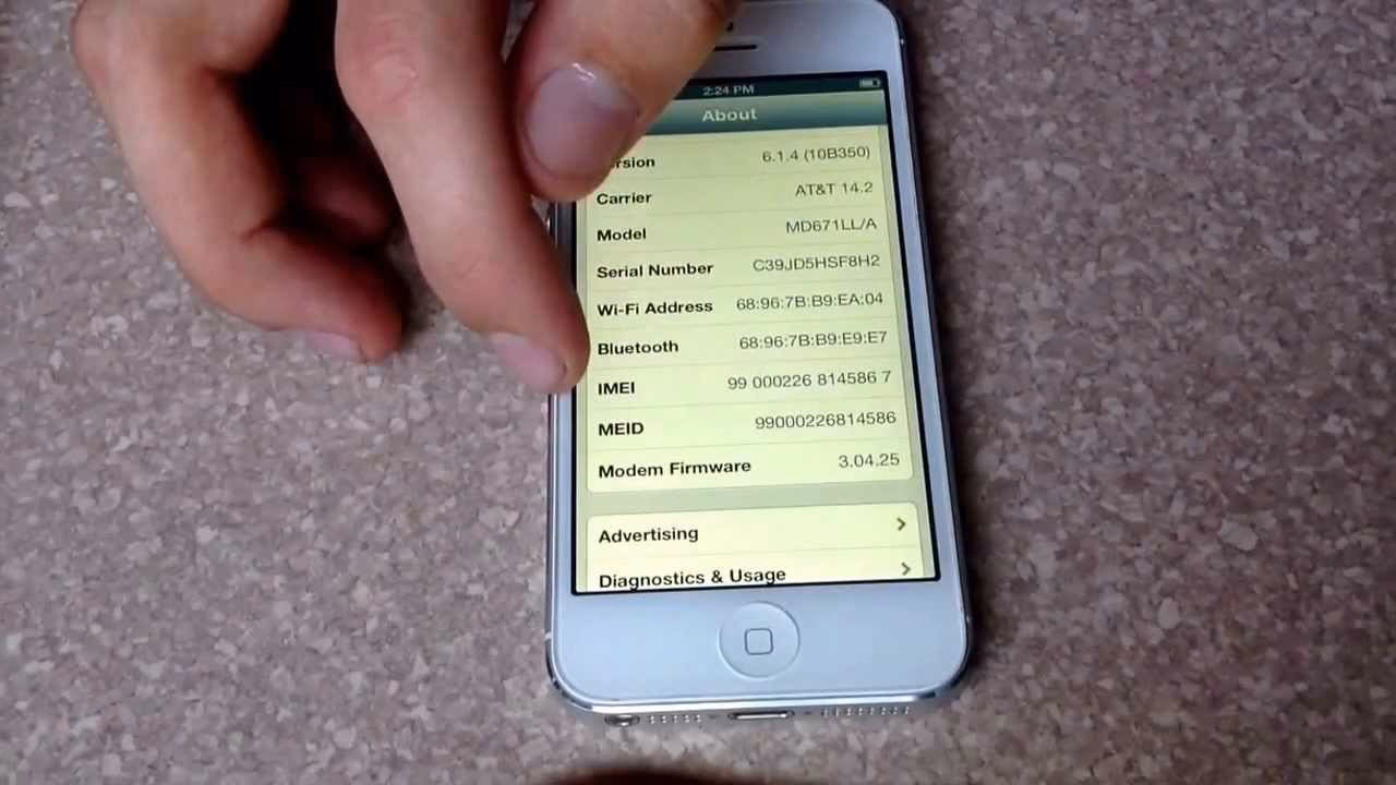 How do I Find My IMEI number on my iPhone?