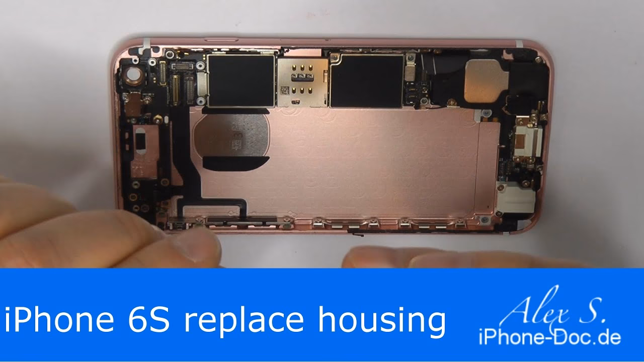 How do I replace the rear case of my iPhone?
