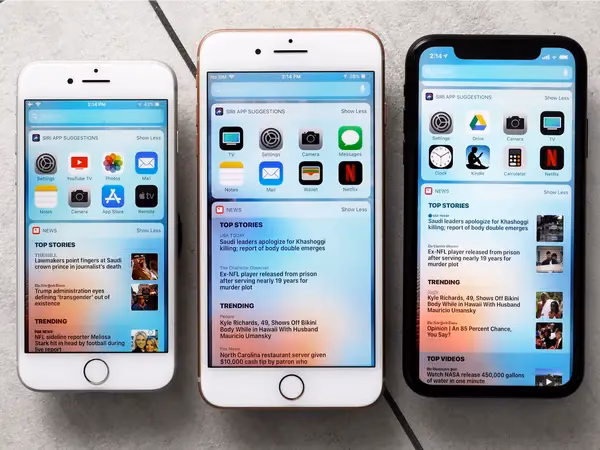 Is iPhone XR smaller than iPhone 6S Plus?