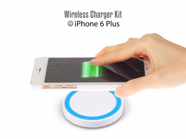 How do I use a Qi charger to charge my iPhone 6?