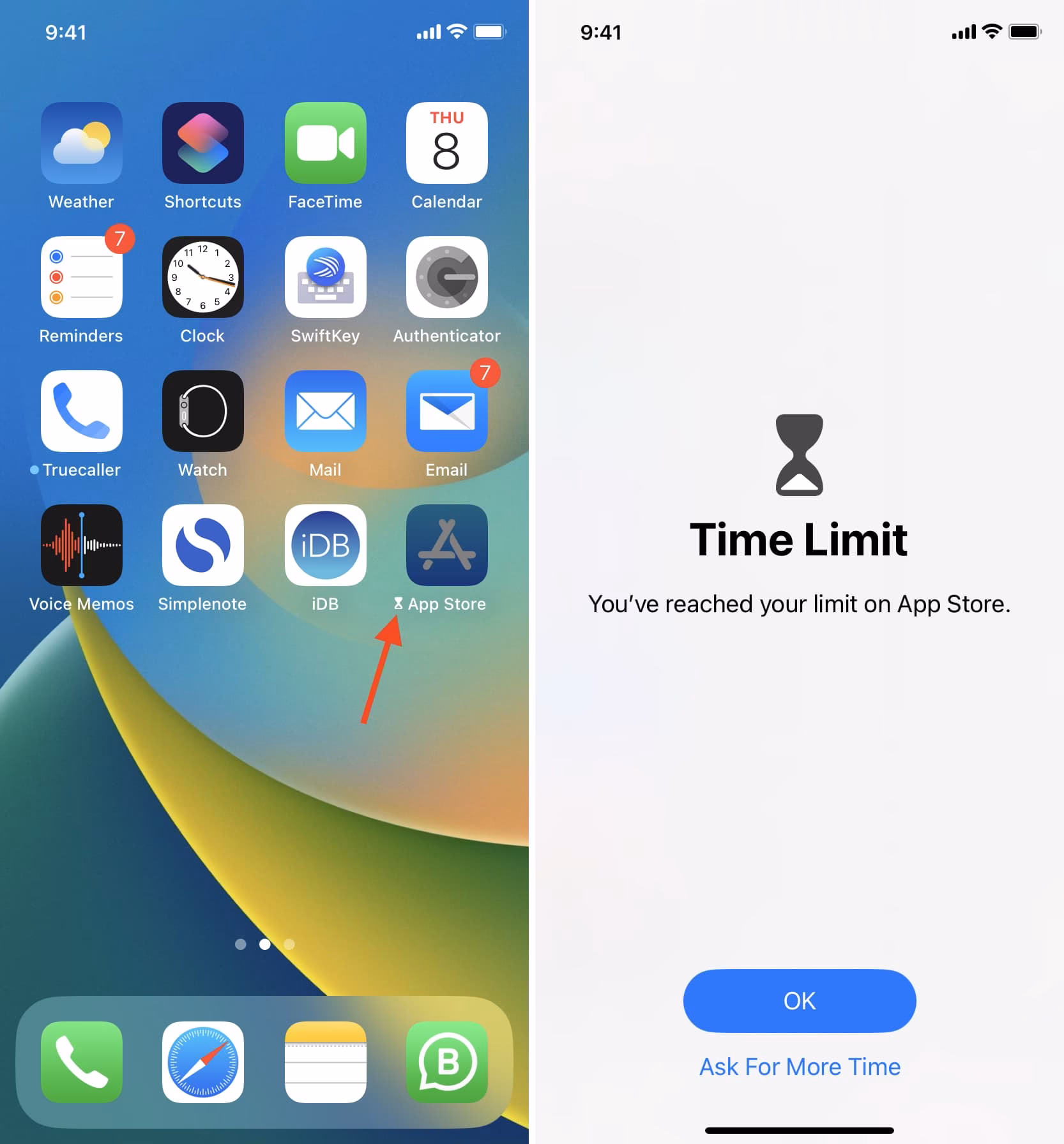 How do I get the App Store back on my iPhone?