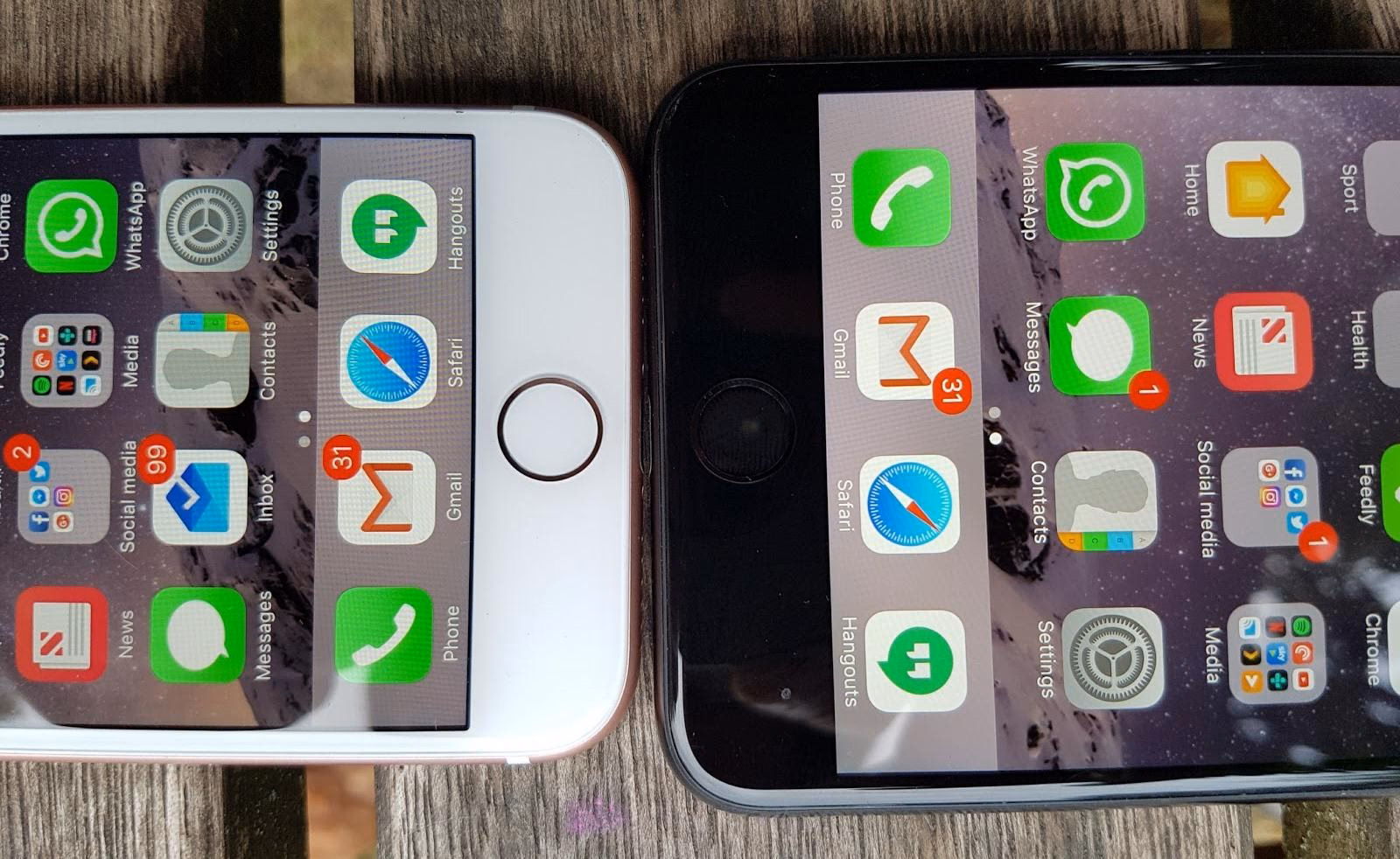 Is the iPhone SE more compact than the iPhone 7?