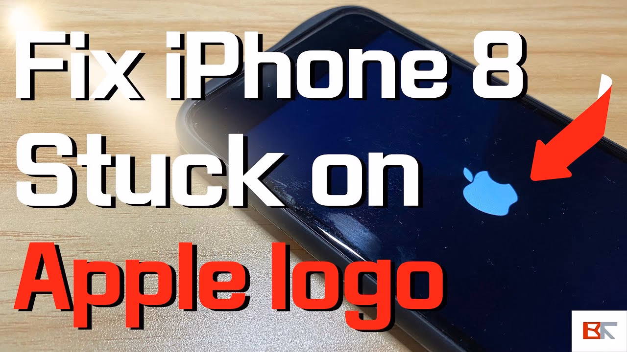 How do I fix Apple logo on my iPhone?